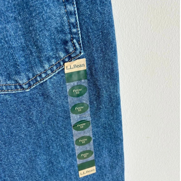 L.L Bean Womens Original Fit Relaxed Jeans Denim Blue Size 10 - Picture 12 of 13